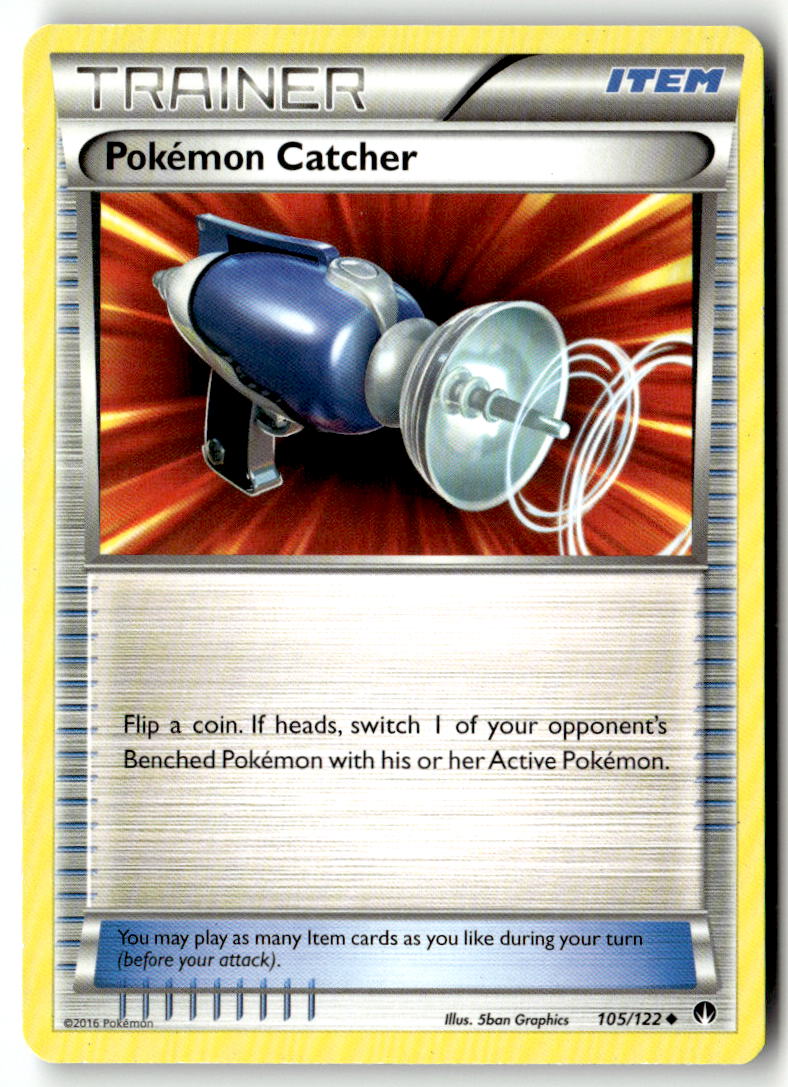 Front of Pokemon Catcher 105/122 from XY - BREAKpoint