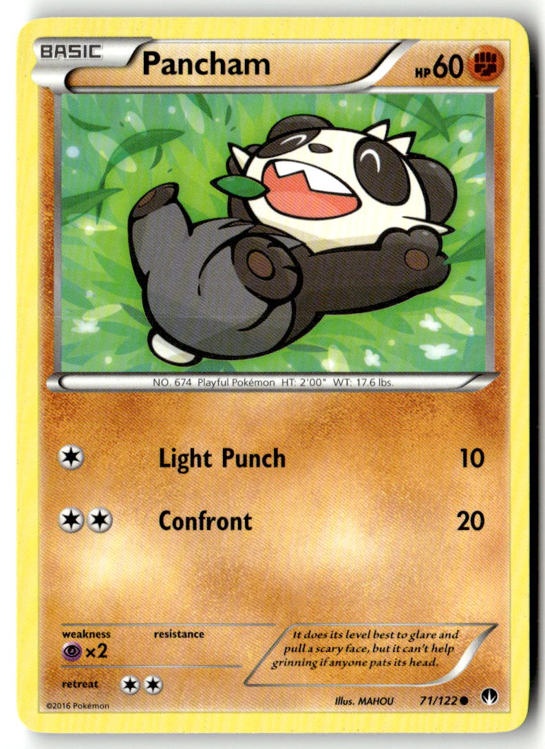 Front of Pancham 71/122 from XY - BREAKpoint