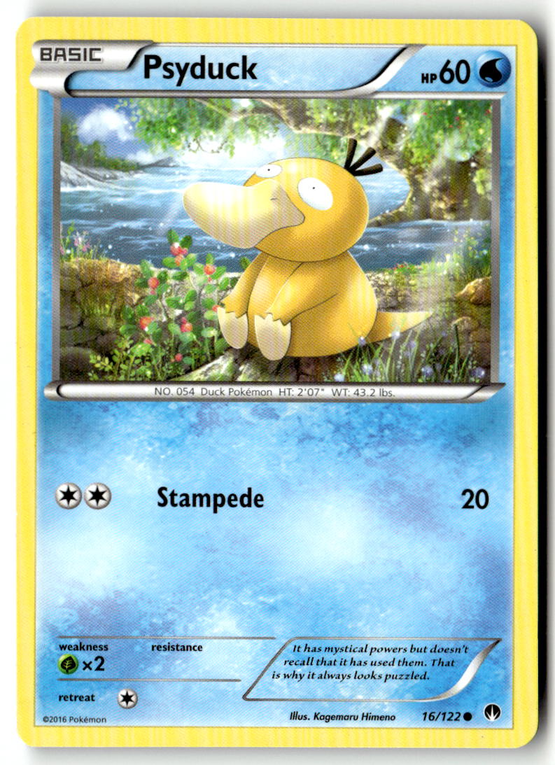 Front of Psyduck 16/122 from XY - BREAKpoint