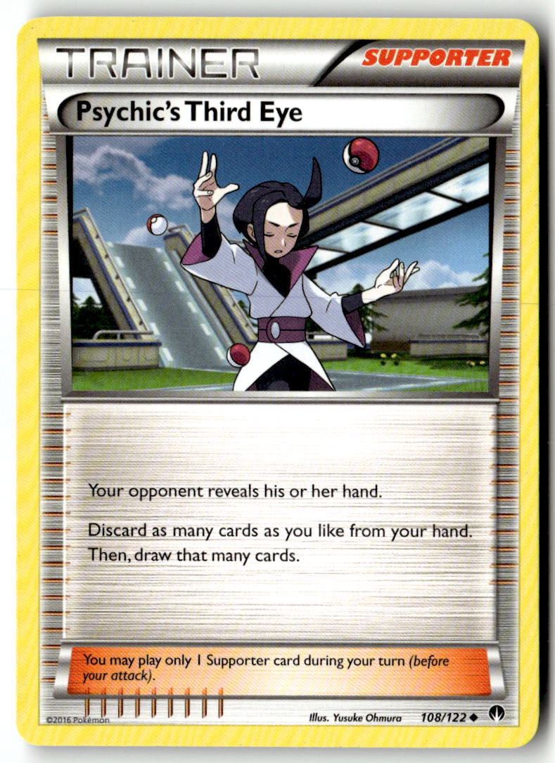 Front of Psychic's Third Eye 108/122 from XY - BREAKpoint