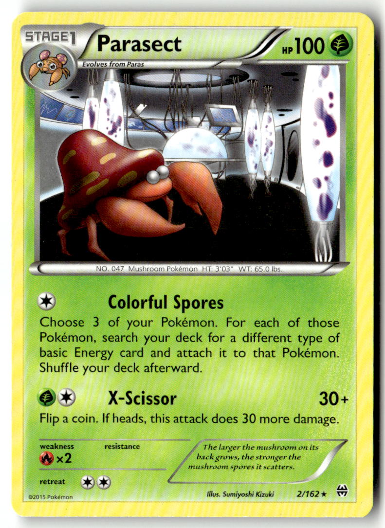 Front of Parasect 2/162 from XY - BREAKthrough