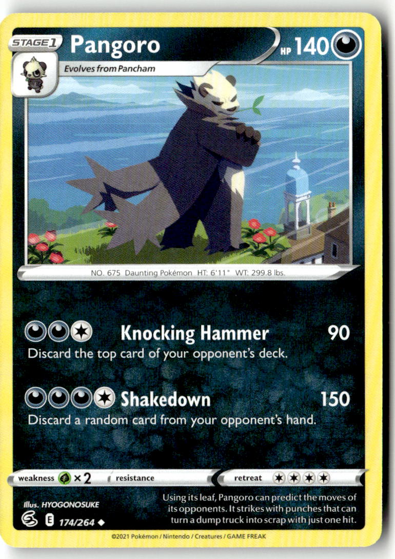 Front of Pangoro 174/264 from Fusion Strike