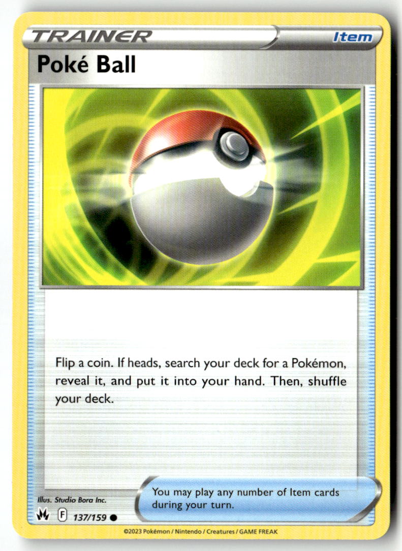 Front of Poke Ball 137/159 from Crown Zenith