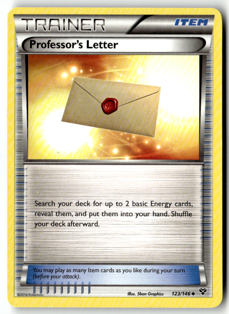 Front of Professor's Letter 123/146 from XY Base Set