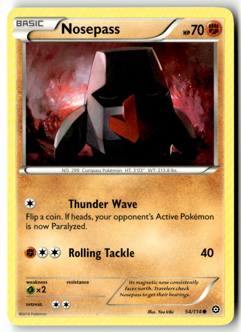 Front of Nosepass 54/114 from XY - Steam Siege