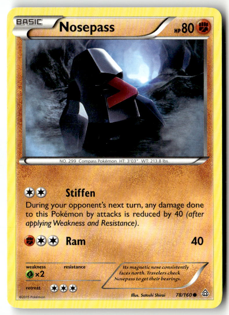 Front of Nosepass 78/160 from XY - Primal Clash