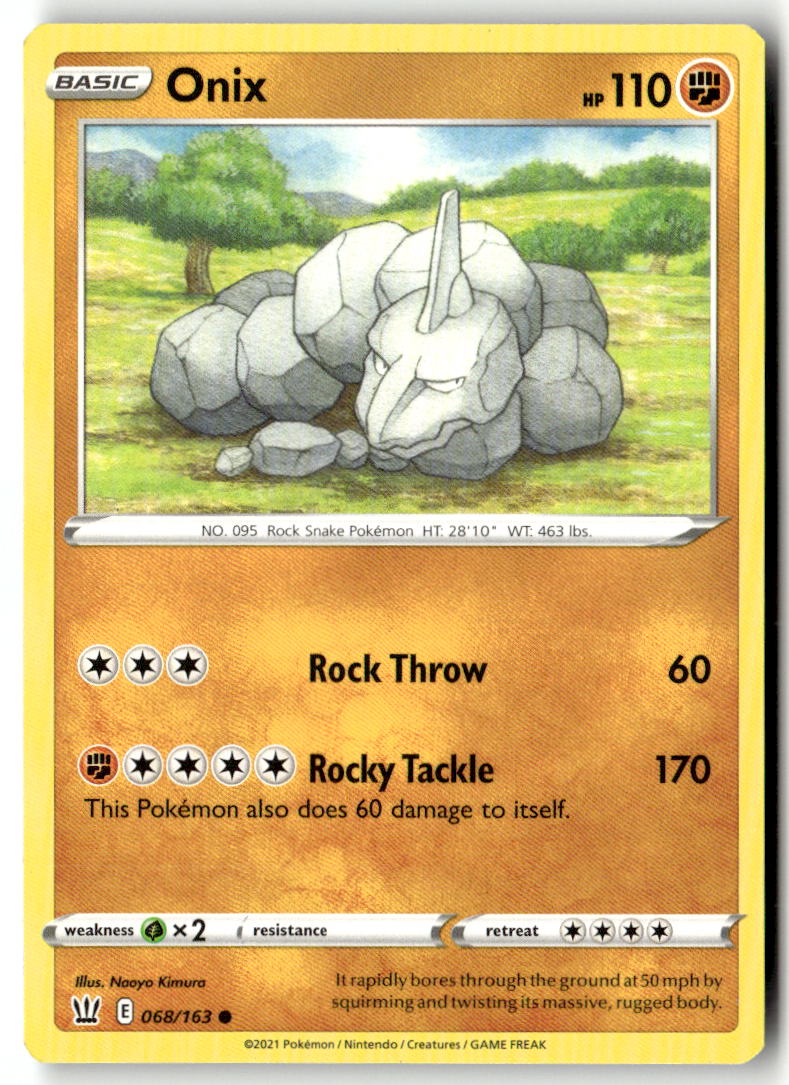 Front of Onix 068/163 from Battle Styles