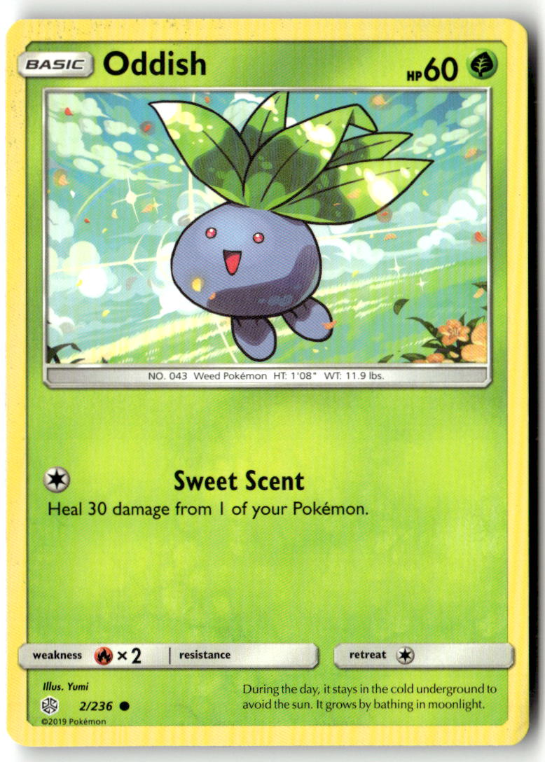 Front of Oddish 2/236 from SM - Cosmic Eclipse
