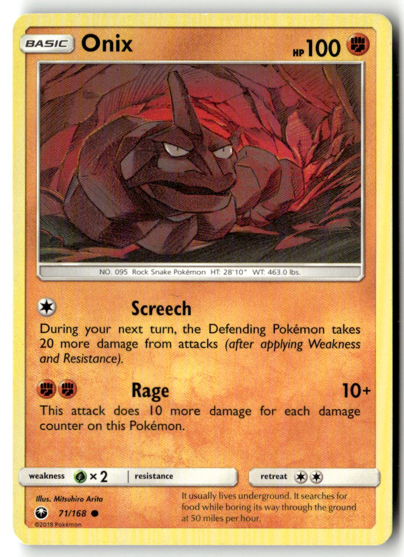 Front of Onix 71/168 from SM - Celestial Storm