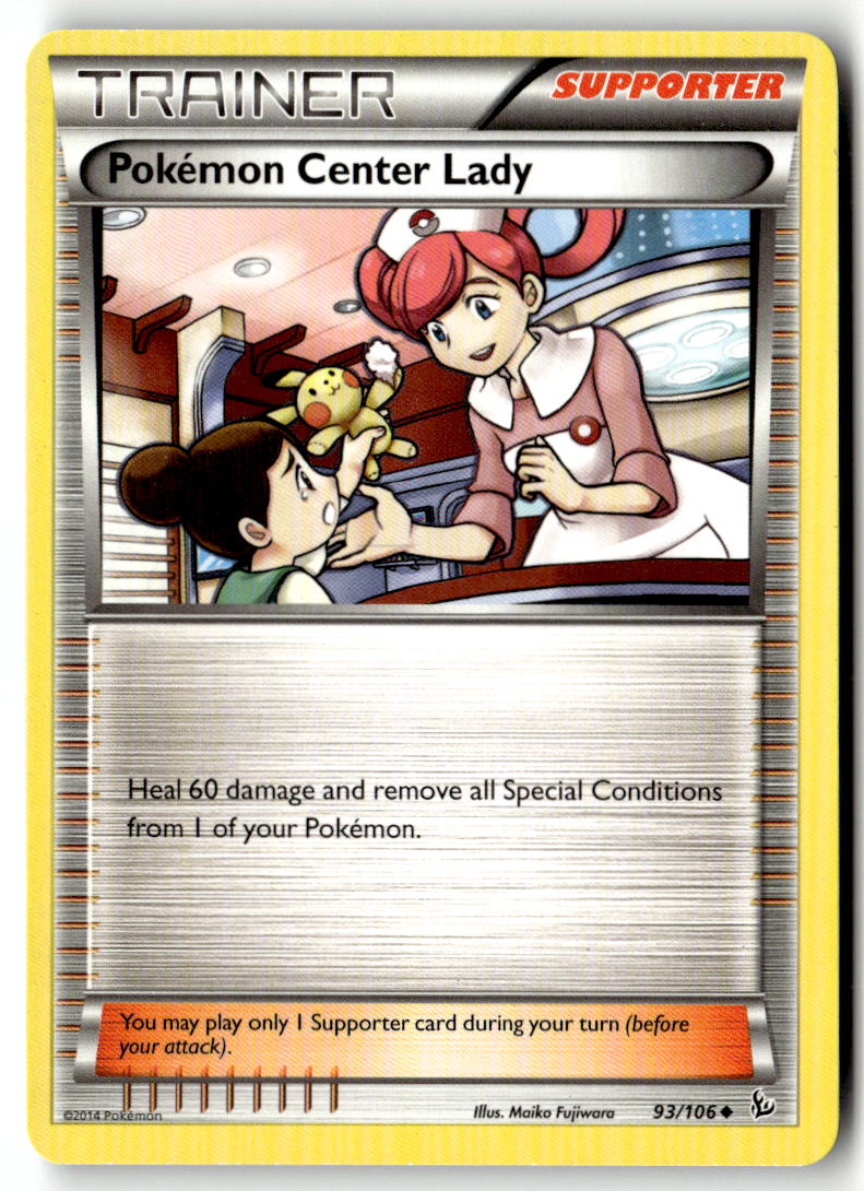 Front of Pokemon Center Lady 93/106 from XY - Flashfire