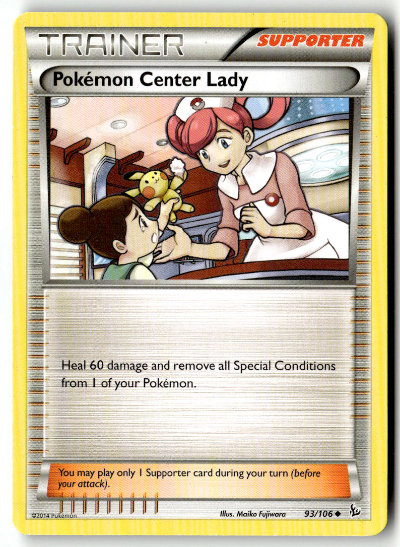 Front of Pokemon Center Lady 93/106 from XY - Flashfire