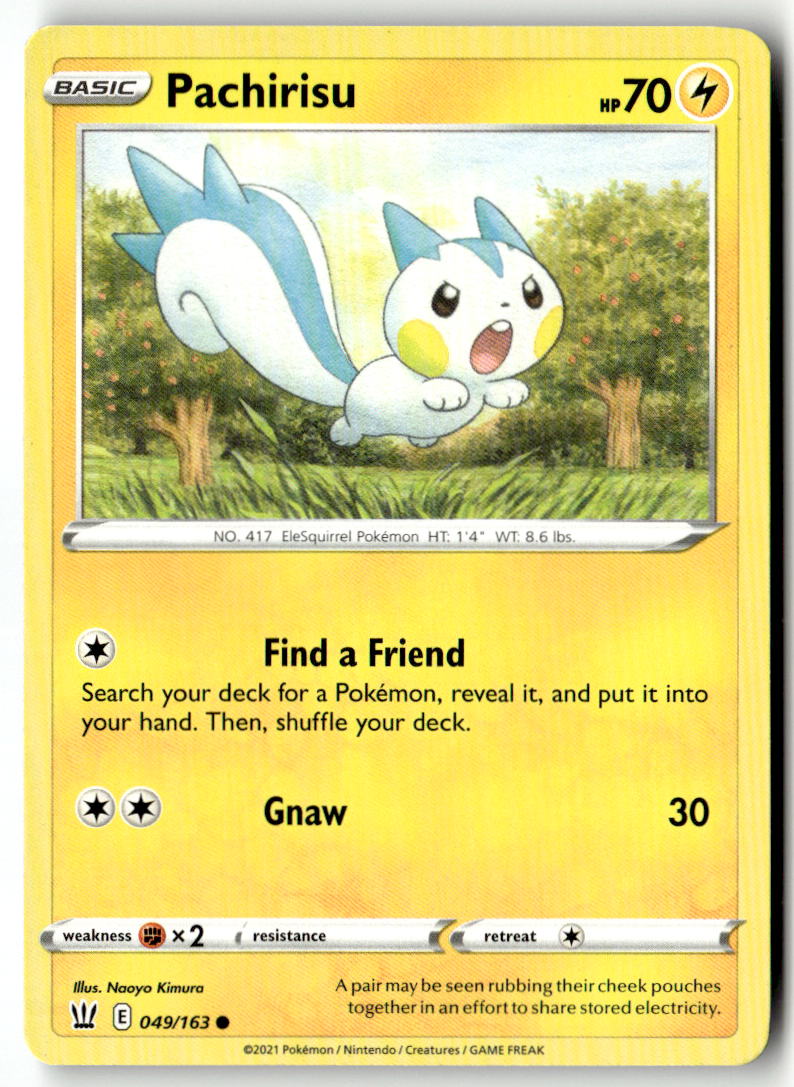 Front of Pachirisu 049/163 from Battle Styles