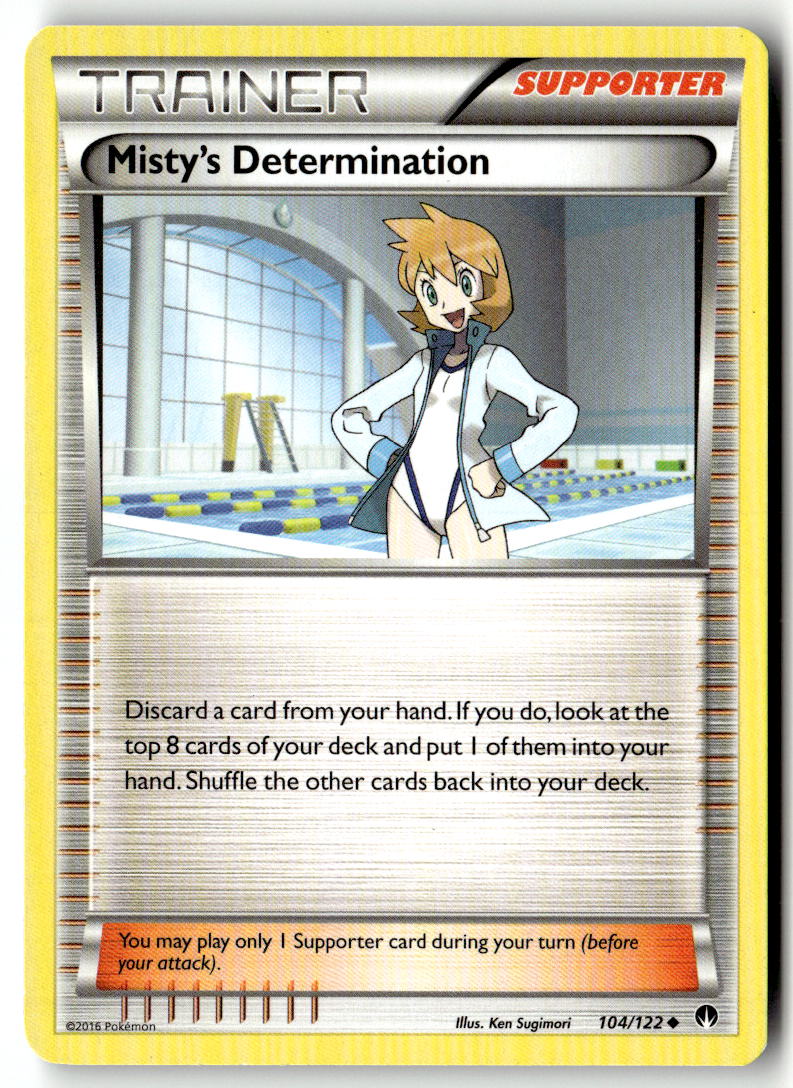 Front of Misty's Determination 104/122 from XY - BREAKpoint