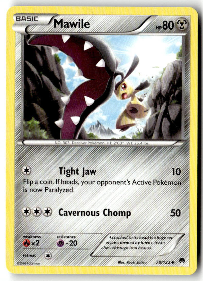 Front of Mawile 78/122 from XY - BREAKpoint
