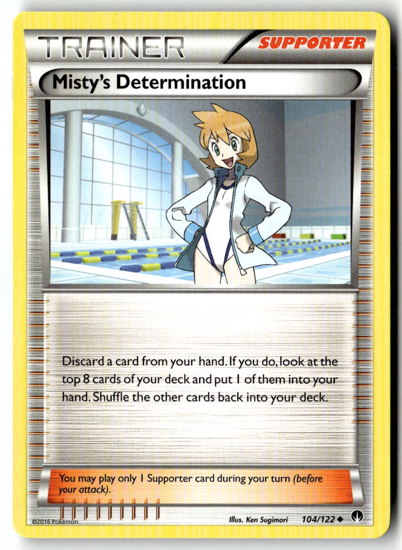 Front of Misty's Determination 104/122 from XY - BREAKpoint