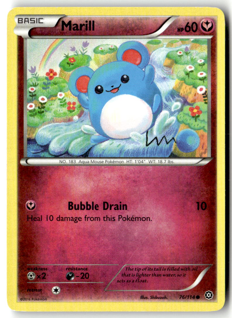 Front of Marill 76/114 from XY - Steam Siege
