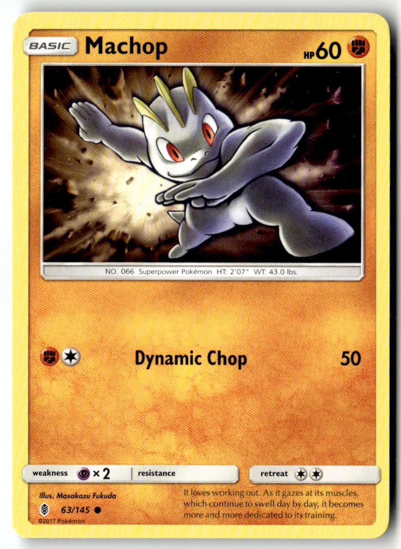 Front of Machop (63) 63/145 from SM - Guardians Rising