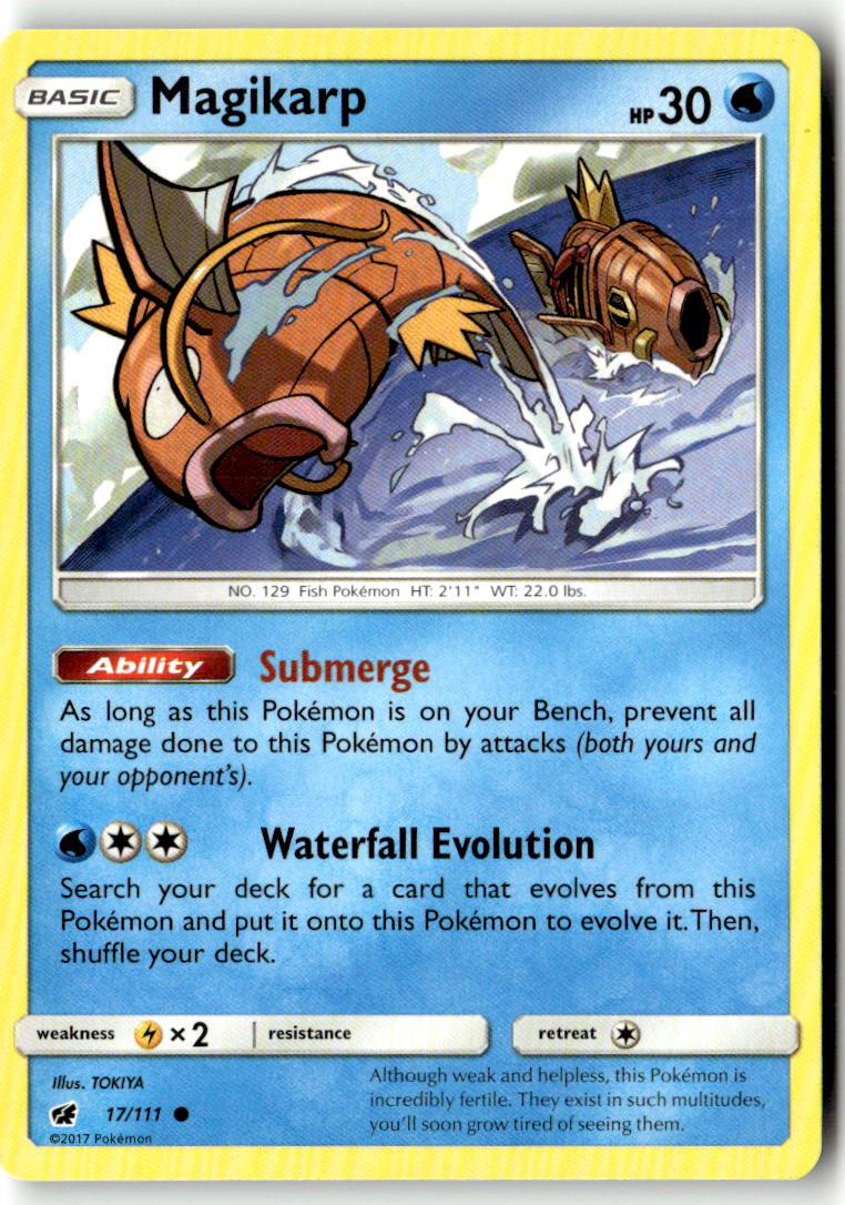 Front of Magikarp 17/111 from SM - Crimson Invasion