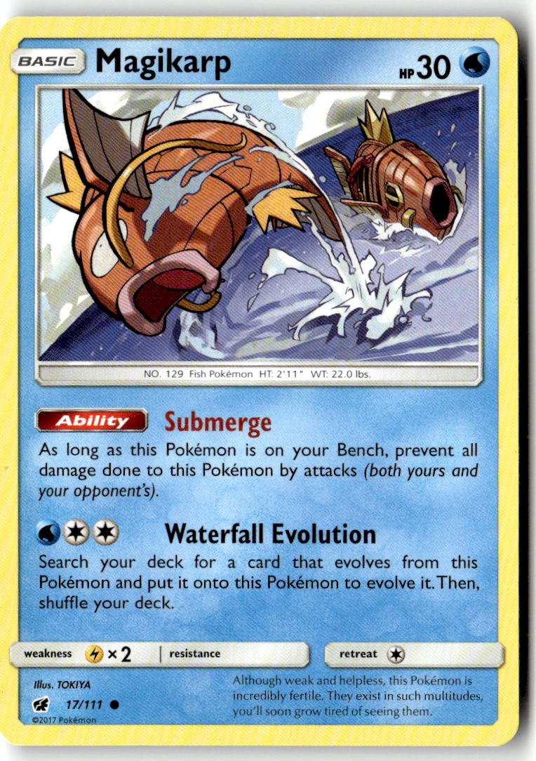 Front of Magikarp 17/111 from SM - Crimson Invasion