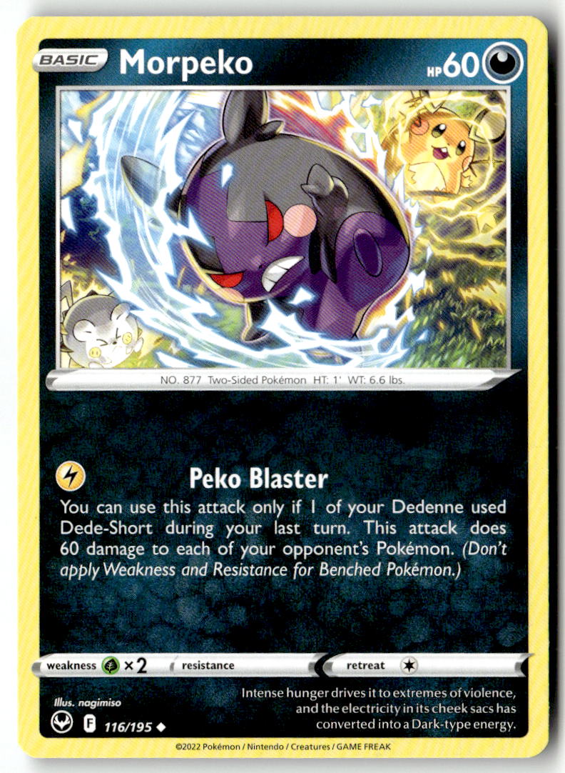 Front of Morpeko 116/195 from Silver Tempest