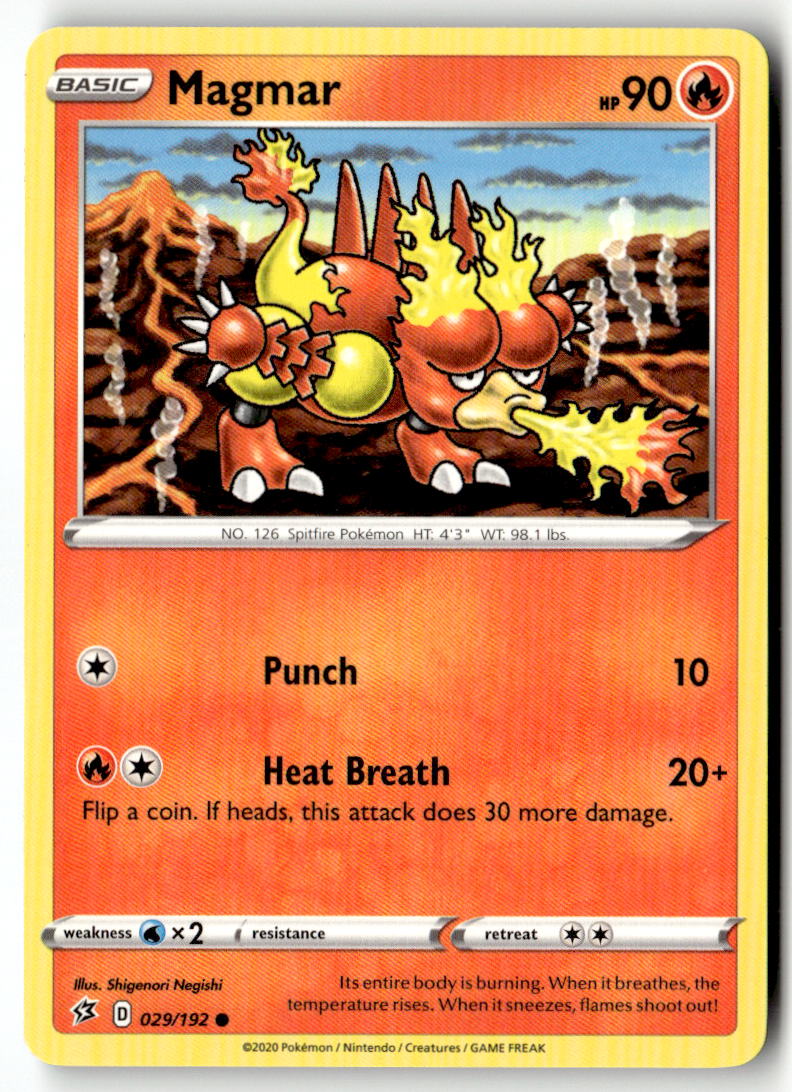 Front of Magmar 029/192 from Rebel Clash