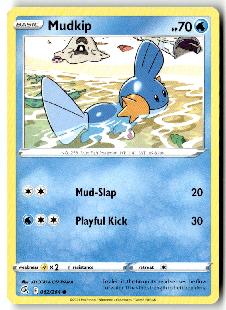 Front of Mudkip 062/264 from Fusion Strike