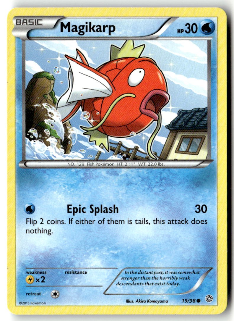 Front of Magikarp 19/98 from XY - Ancient Origins