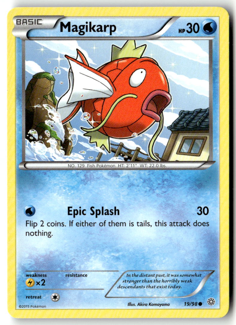 Front of Magikarp 19/98 from XY - Ancient Origins