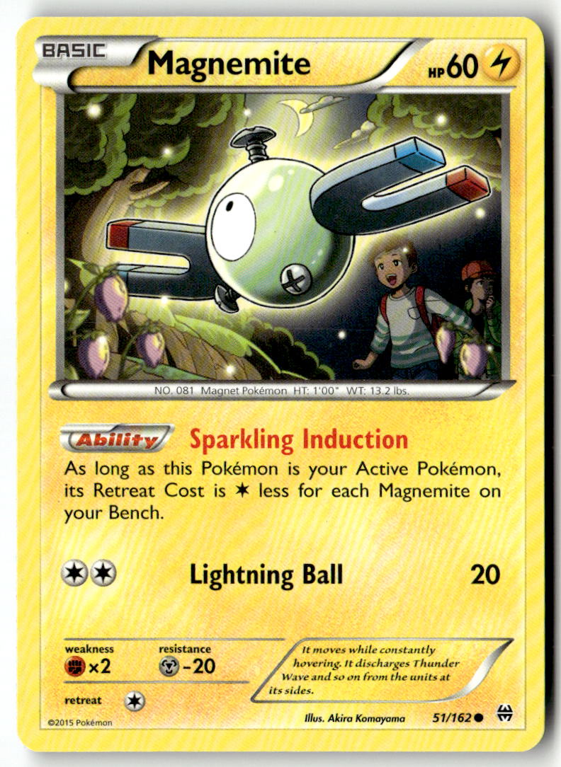Front of Magnemite (51) 51/162 from XY - BREAKthrough