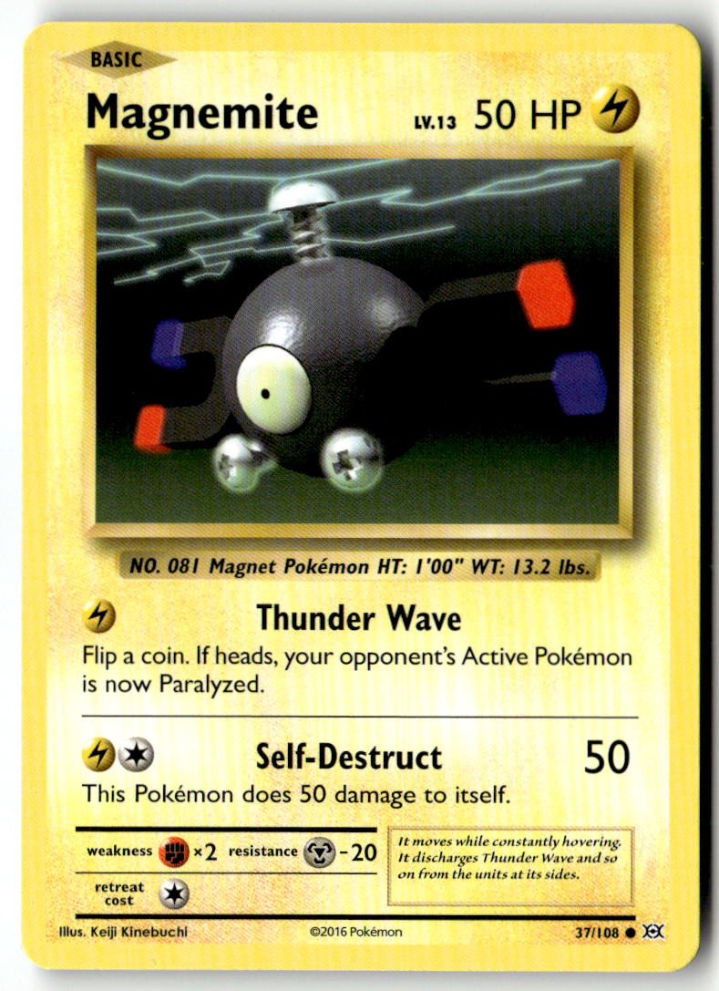 Front of Magnemite 37/108 from XY - Evolutions