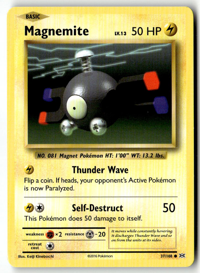 Front of Magnemite 37/108 from XY - Evolutions