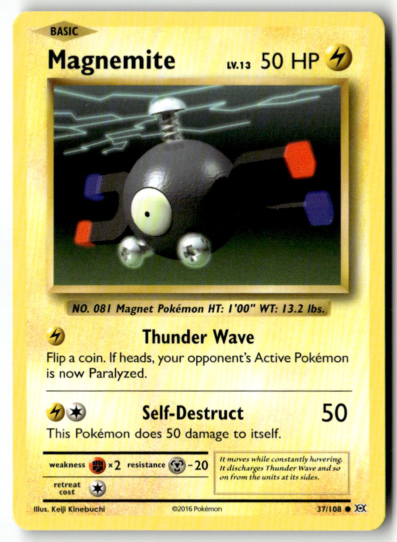 Front of Magnemite 37/108 from XY - Evolutions