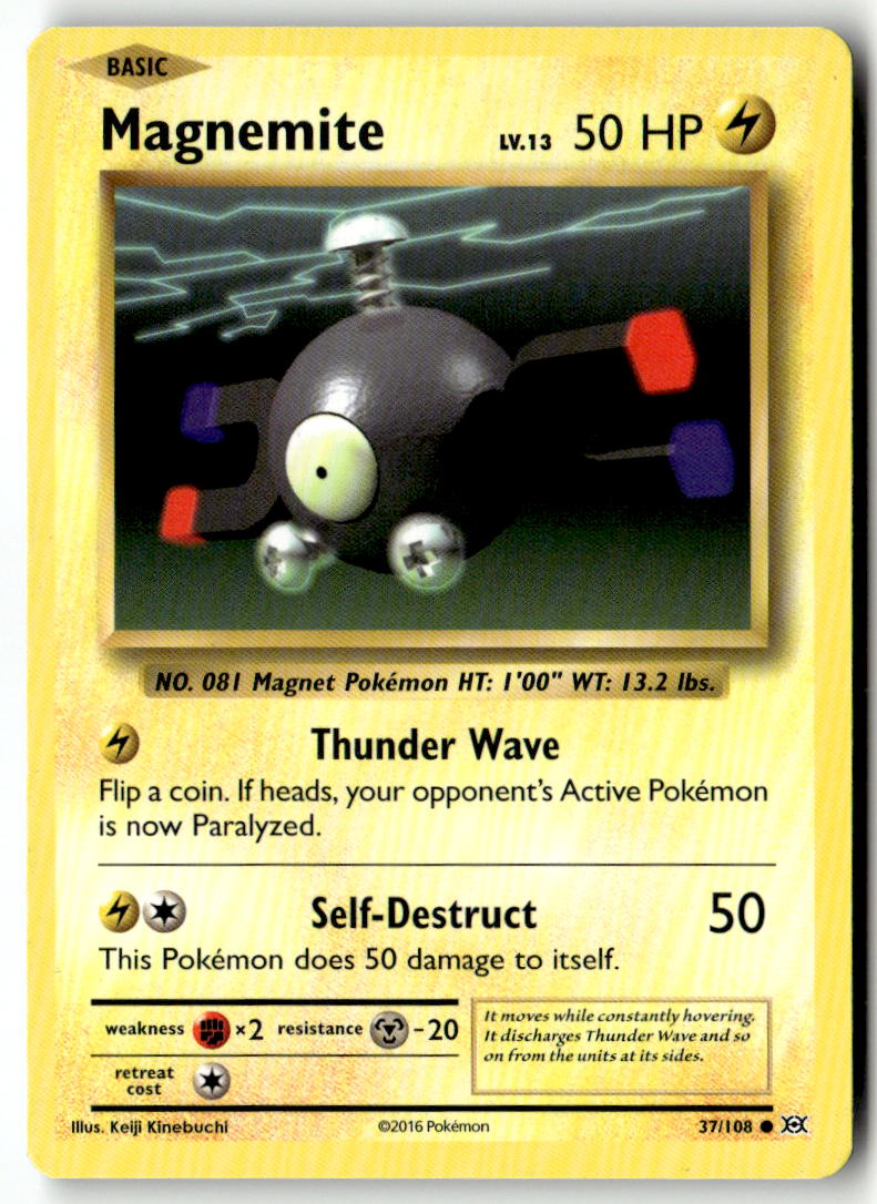 Front of Magnemite 37/108 from XY - Evolutions