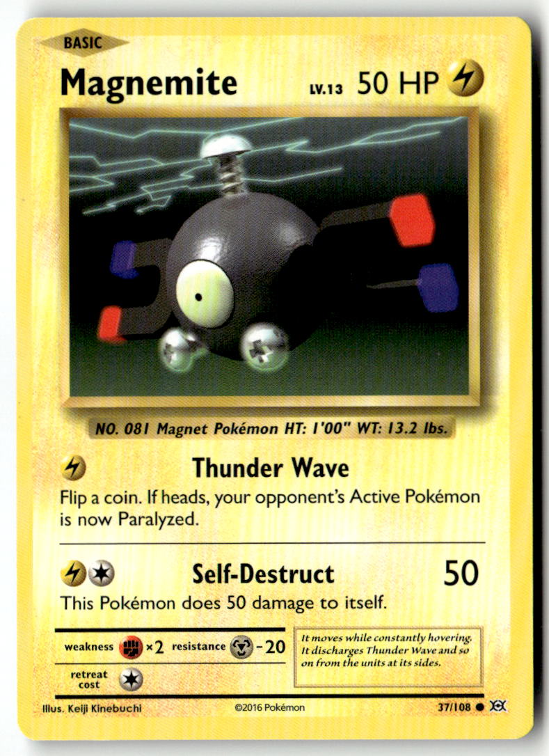 Front of Magnemite 37/108 from XY - Evolutions