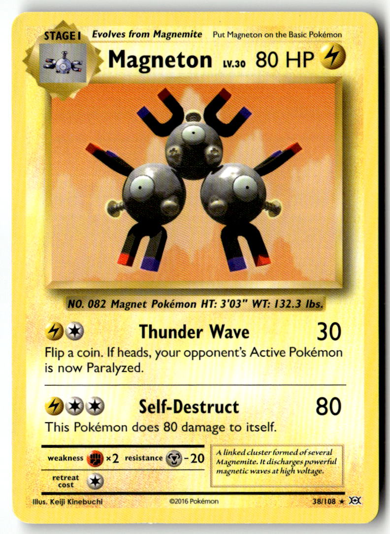 Front of Magneton - 38/108 (XY Evolutions) 038/108 from Deck Exclusives