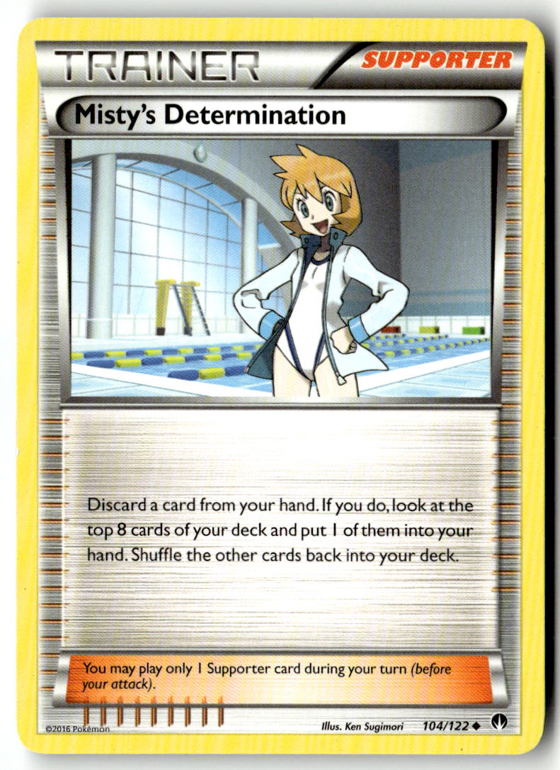 Front of Misty's Determination 104/122 from XY - BREAKpoint