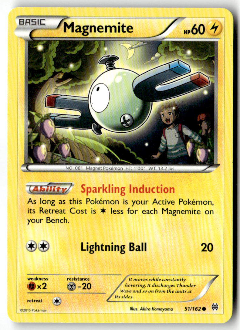 Front of Magnemite (51) 51/162 from XY - BREAKthrough