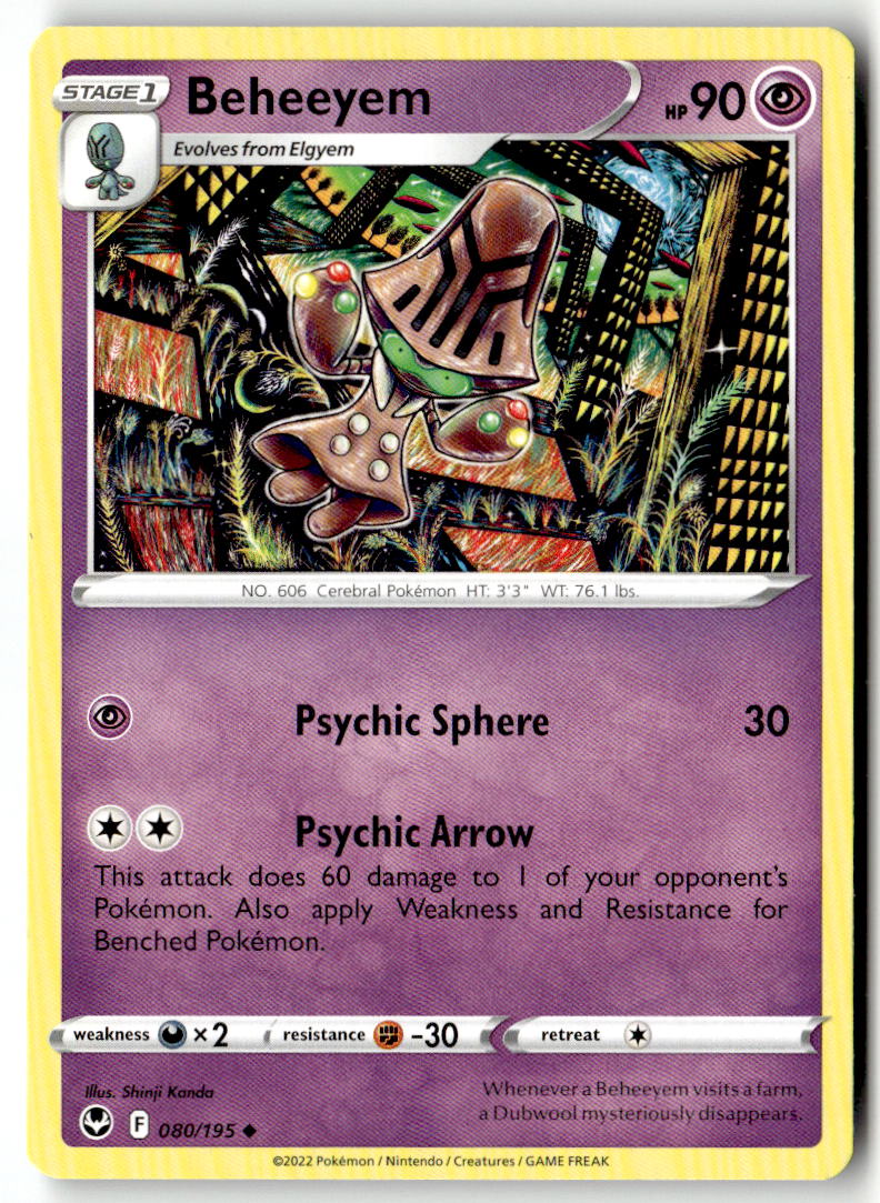 Front of Beheeyem 080/195 from Silver Tempest