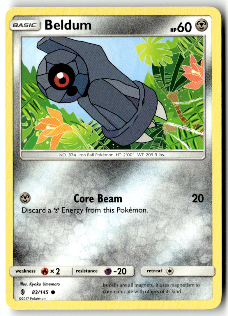 Front of Beldum 83/145 from SM - Guardians Rising