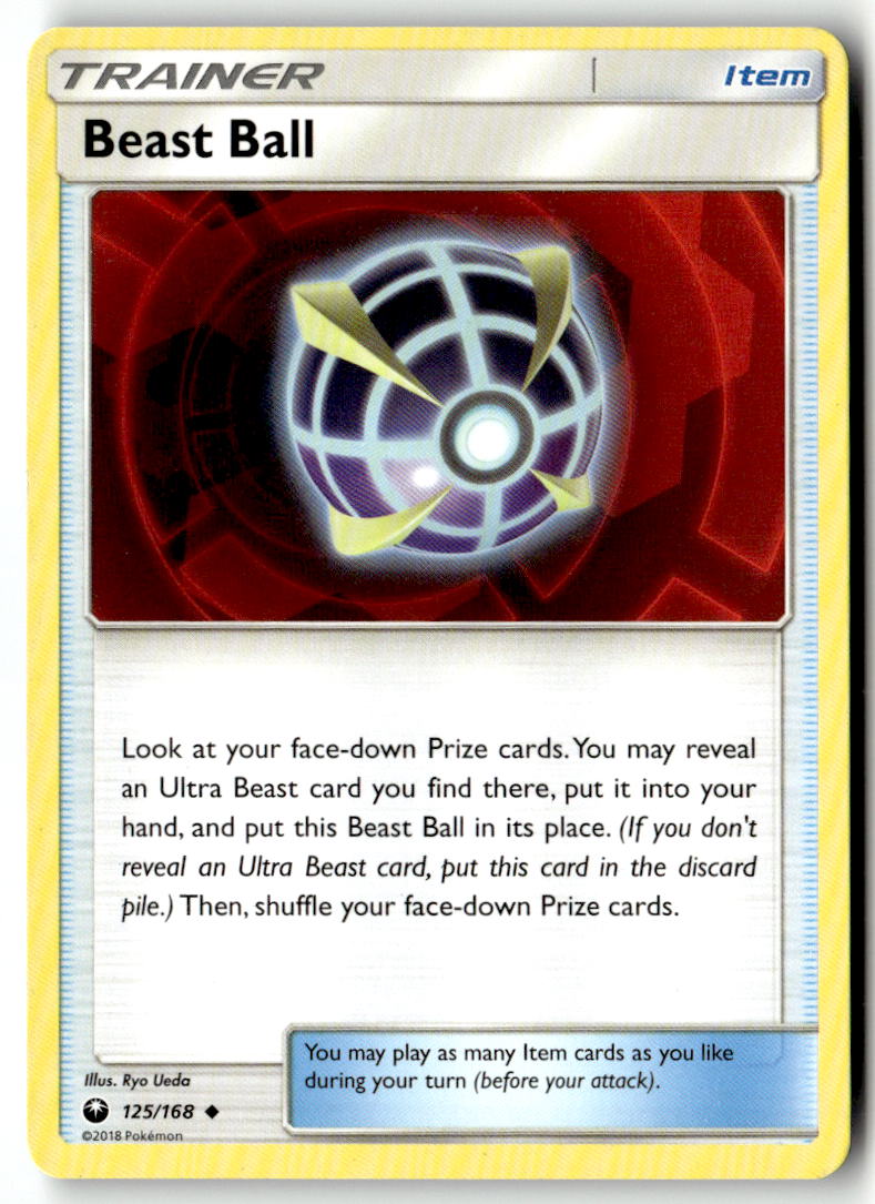 Front of Beast Ball 125/168 from SM - Celestial Storm