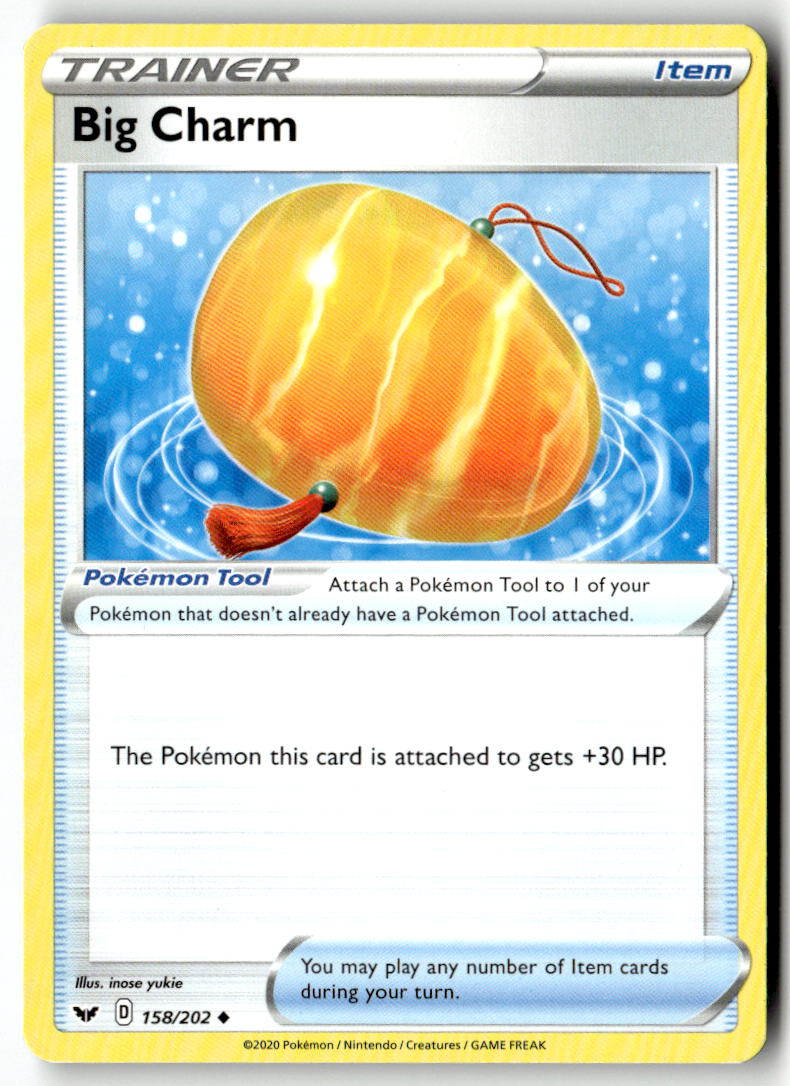 Front of Big Charm 158/202 from Sword & Shield Base Set
