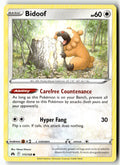 Front of Bidoof 111/159 from Crown Zenith