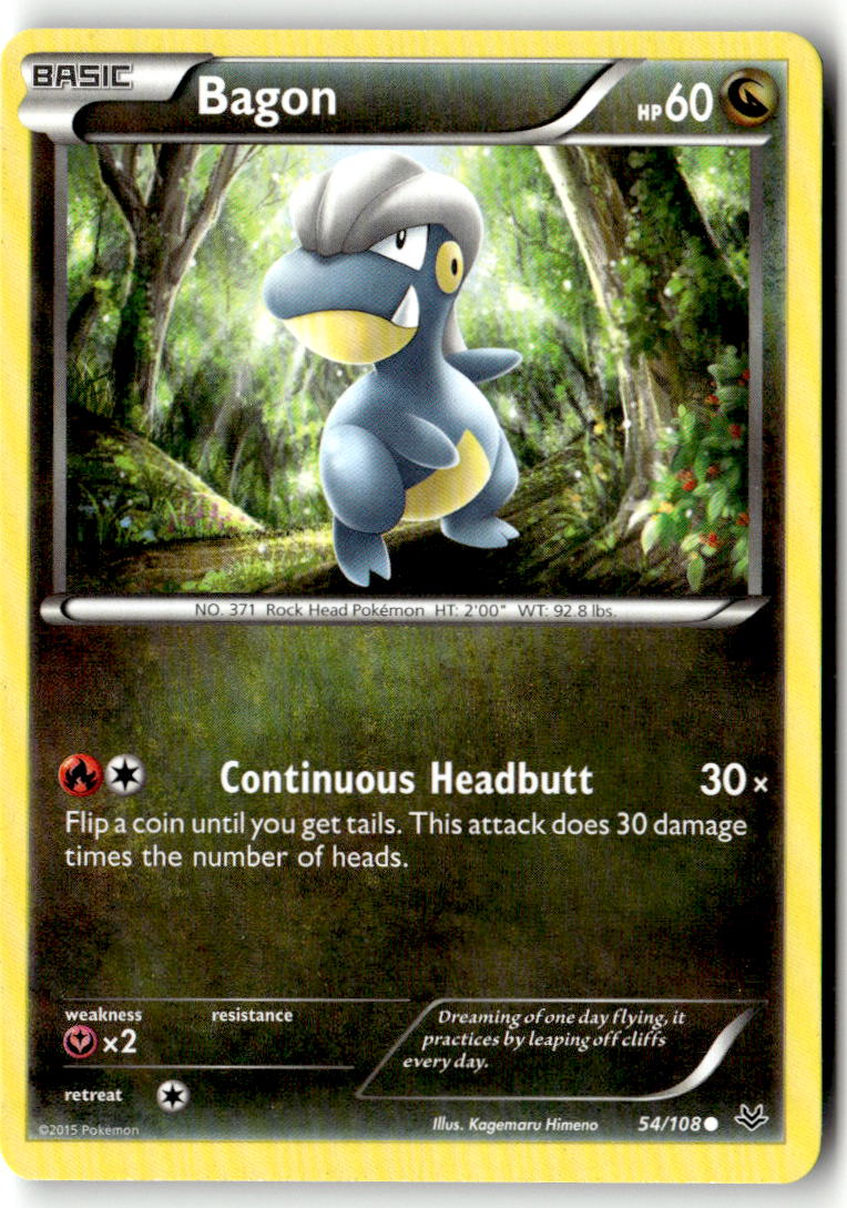 Front of Bagon (54) 54/108 from XY - Roaring Skies