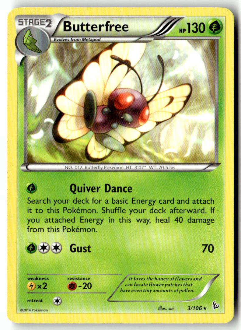 Front of Butterfree 3/106 from XY - Flashfire