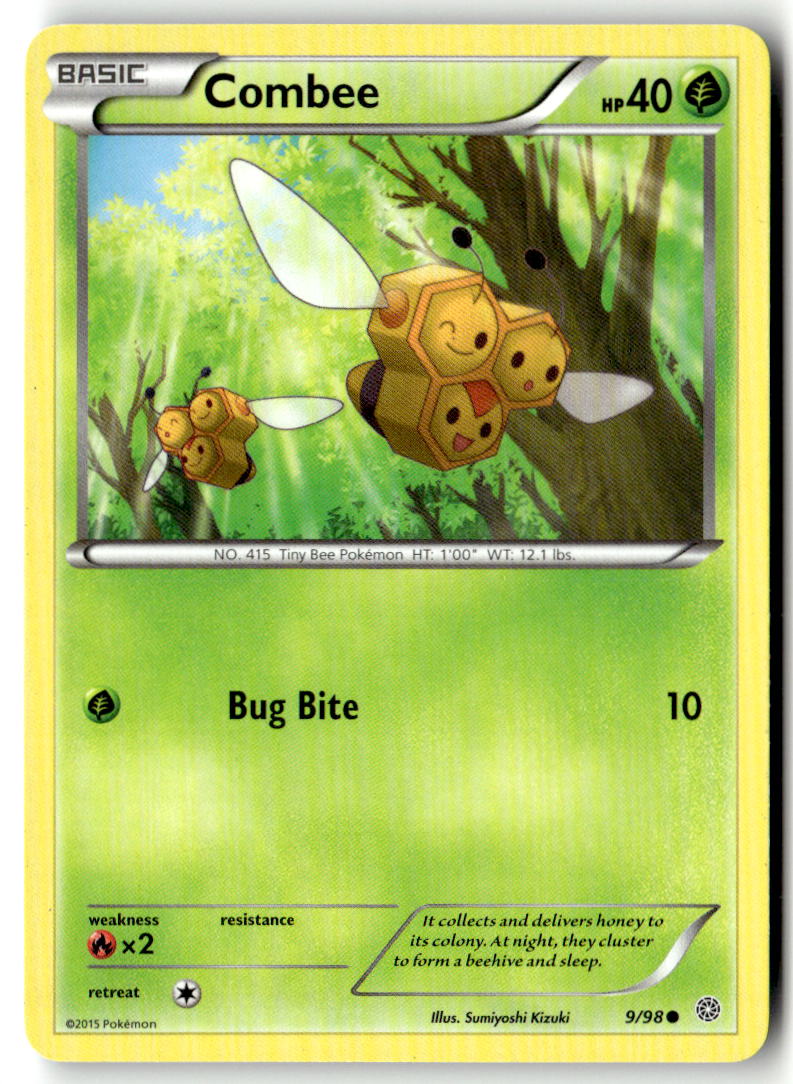 Front of Combee 9/98 from XY - Ancient Origins