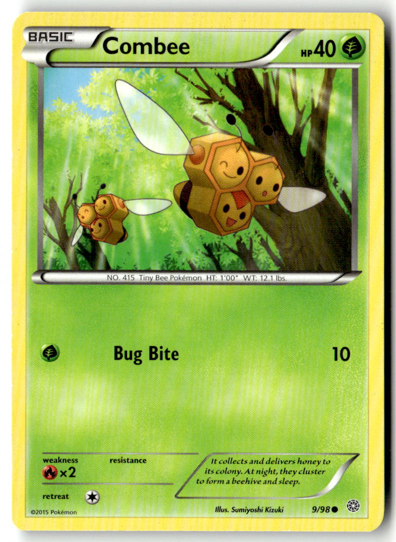 Front of Combee 9/98 from XY - Ancient Origins