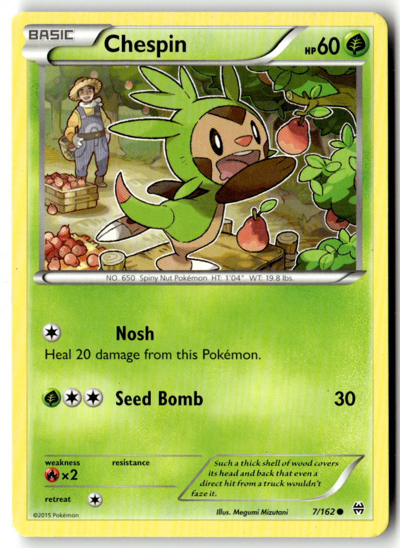 Front of Chespin (7) 7/162 from XY - BREAKthrough