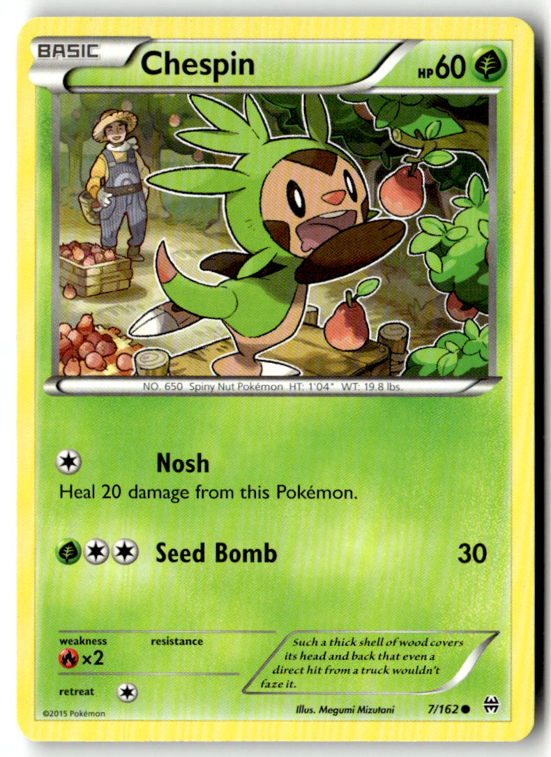 Front of Chespin (7) 7/162 from XY - BREAKthrough