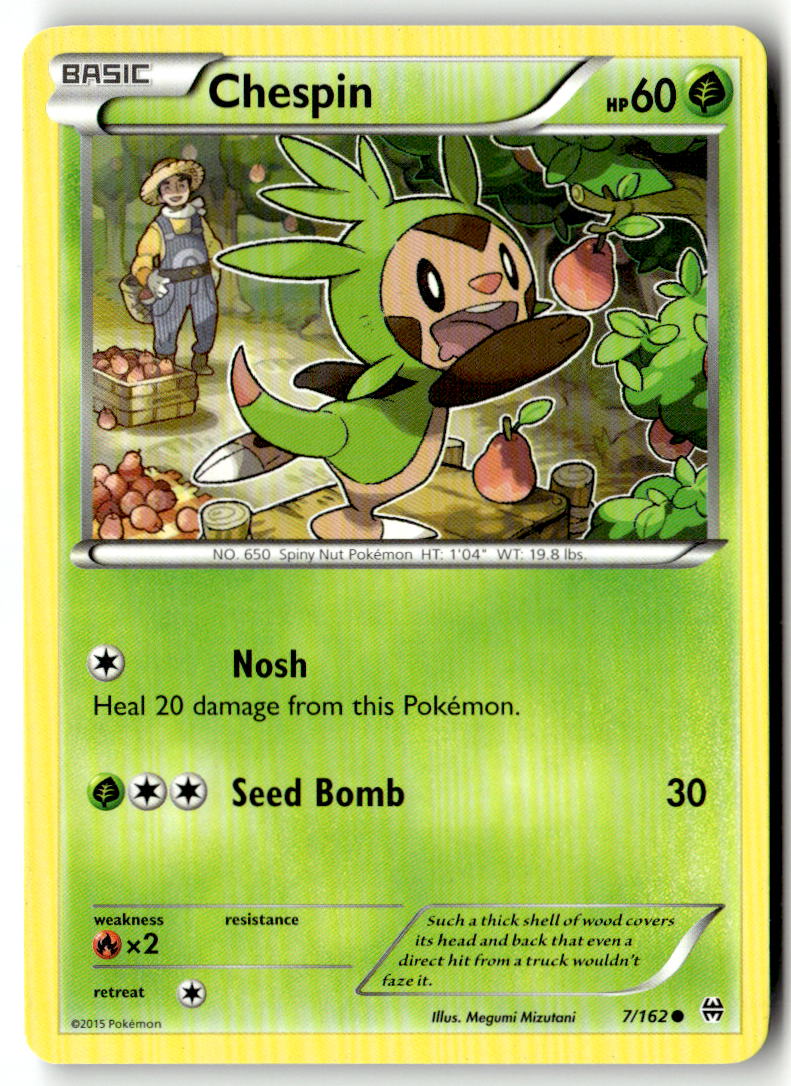 Front of Chespin (7) 7/162 from XY - BREAKthrough