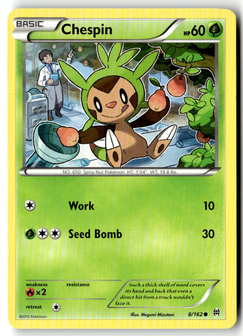 Front of Chespin (8) 8/162 from XY - BREAKthrough